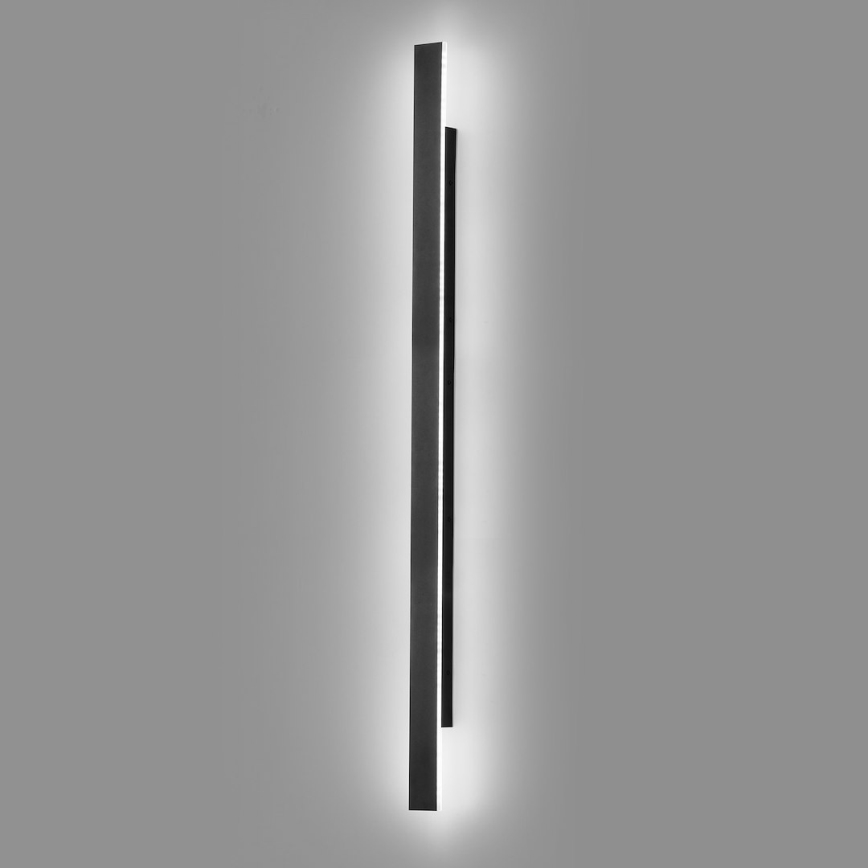 LED Außenwandleuchte WOW LED/20W/230V 3000/4000/6000K 120 cm IP54 schwarz