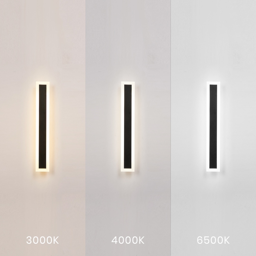 LED-Außenwandleuchte WOW LED/20W/230V 3000/4000/6500K 60 cm IP54 schwarz