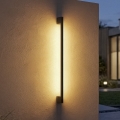 LED-Außenwandleuchte YALTE LED/12 W/230 V 3000/4000/6500 K 123 cm IP54 schwarz