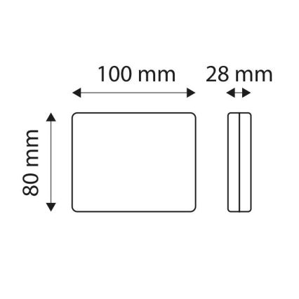 LED-Auto-Rückfahrleuchte SINGLE LED/1W/12V IP67 silber