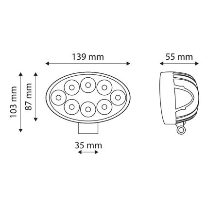 LED-Autoscheinwerfer EPISTAR LED/24W/10-30V IP67 6000K