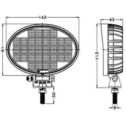 LED-Autoscheinwerfer OSRAM LED/32W/10-30V IP68 5700K