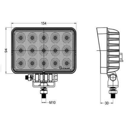 LED-Autoscheinwerfer OSRAM LED/60W/10-30V IP68 5700K