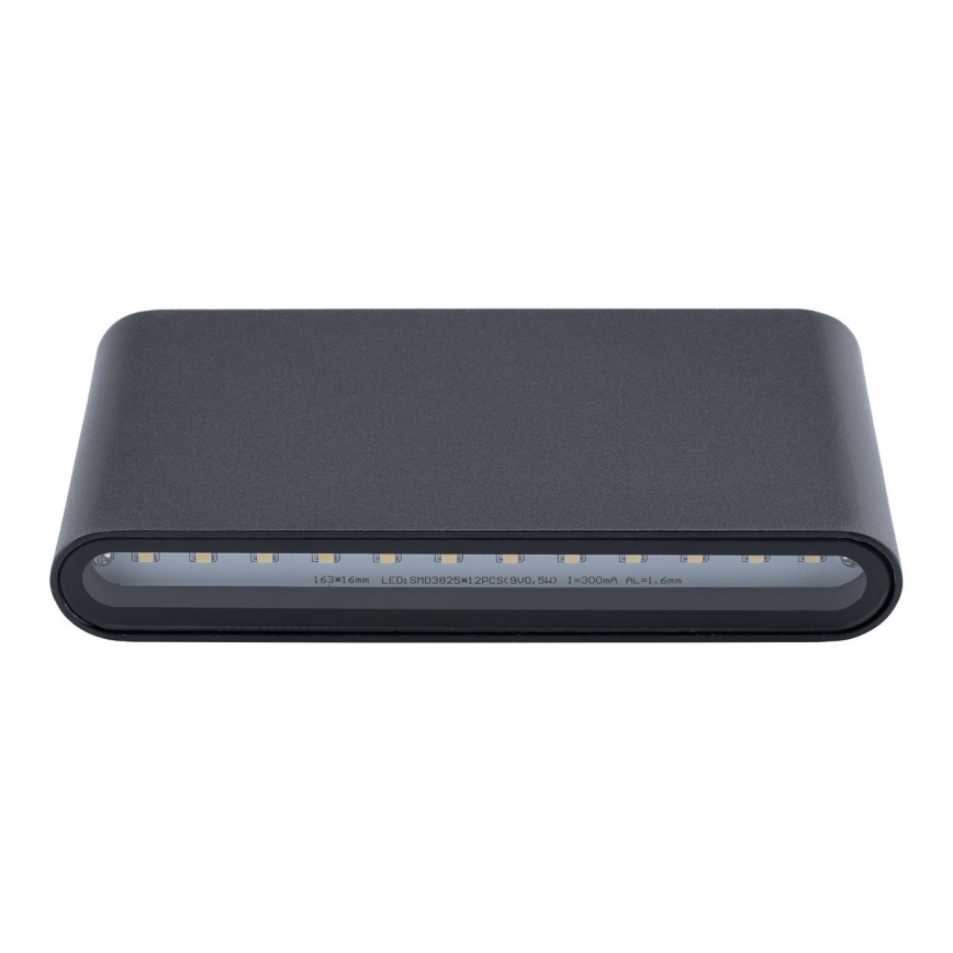 LED Auβen-Wandbeleuchtung FLOW 2xLED/6W/230V IP54 schwarz