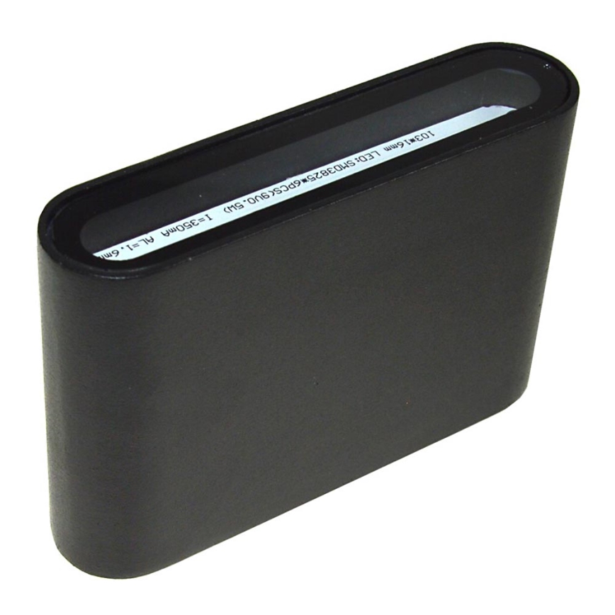 LED Auβen-Wandbeleuchtung FLOW LED/3W/230V IP54 schwarz