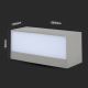 LED Auβen-Wandbeleuchtung LED/12W/230V 3000K IP65
