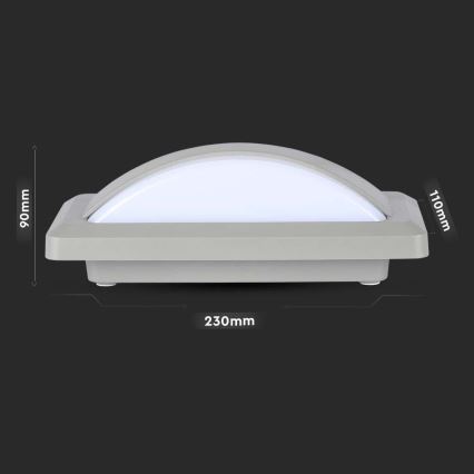 LED Auβen-Wandbeleuchtung LED/12W/230V 4000K IP65