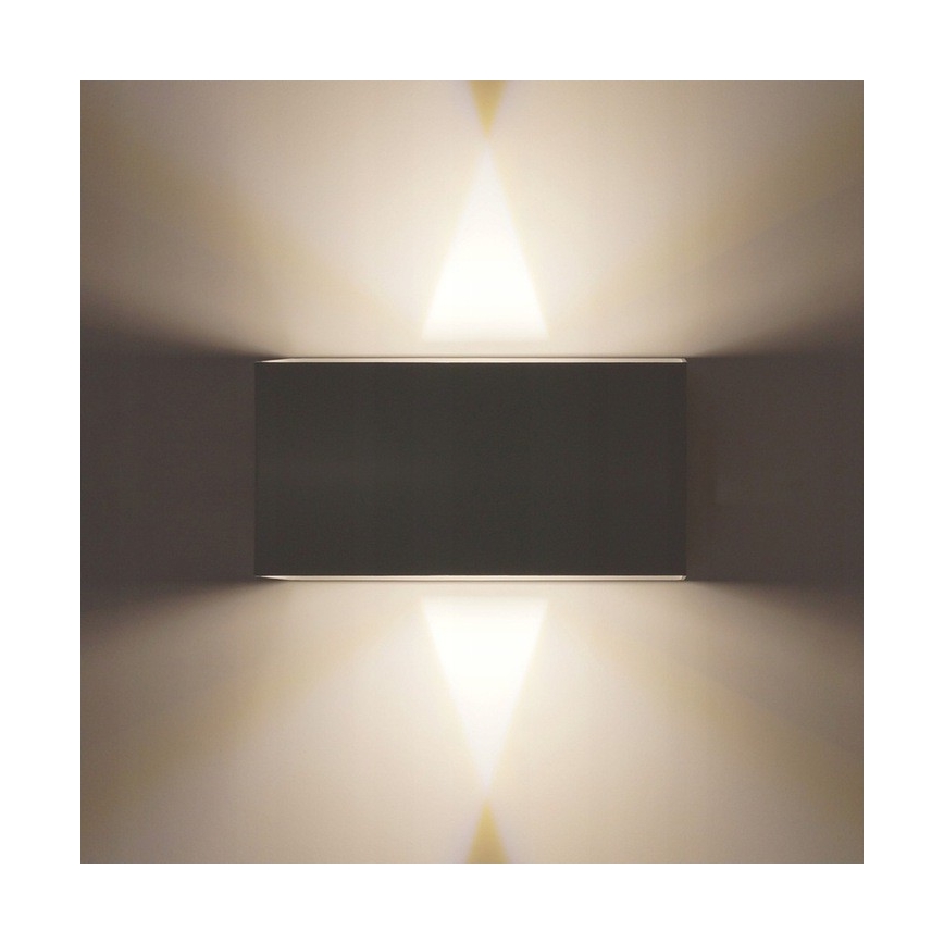 LED Auβen-Wandbeleuchtung LED/12W/230V IP54 schwarz