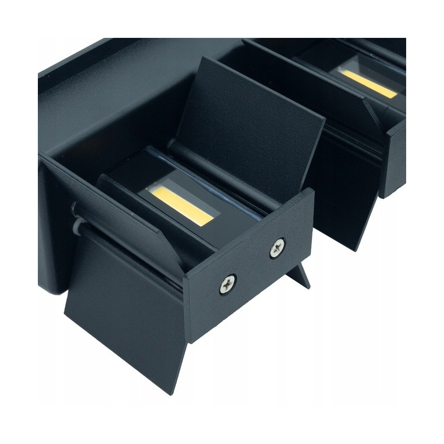 LED Auβen-Wandbeleuchtung LED/12W/230V IP54 schwarz