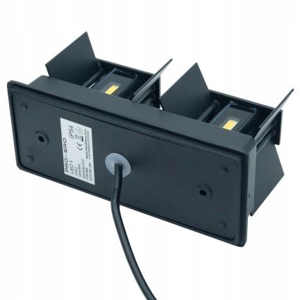 LED Auβen-Wandbeleuchtung LED/12W/230V IP54 schwarz