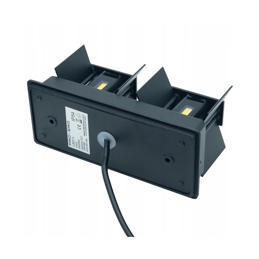 LED Auβen-Wandbeleuchtung LED/12W/230V IP54 schwarz