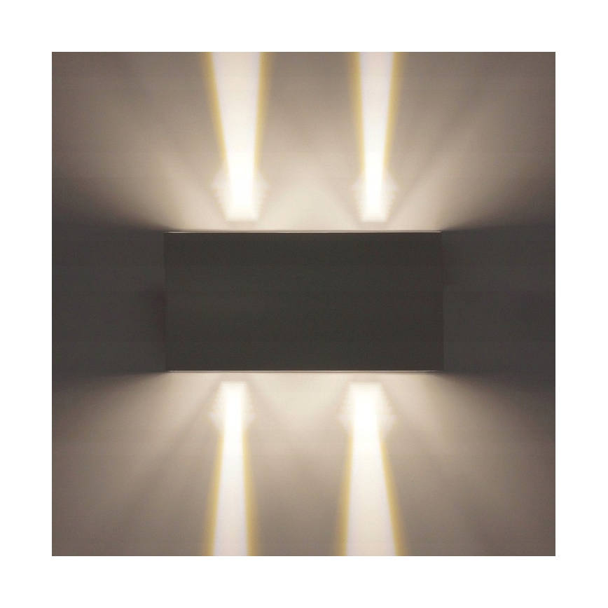 LED Auβen-Wandbeleuchtung LED/12W/230V IP54 weiß