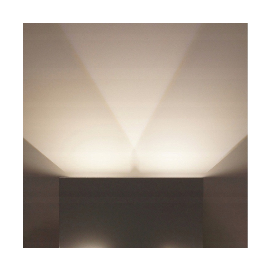LED Auβen-Wandbeleuchtung LED/12W/230V IP54 weiß