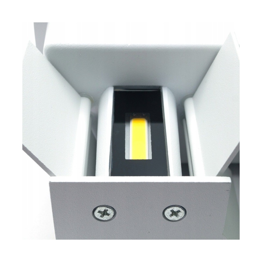 LED Auβen-Wandbeleuchtung LED/12W/230V IP54 weiß