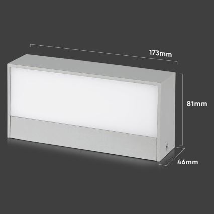 LED Auβen-Wandbeleuchtung LED/9W/230V 4000K IP65