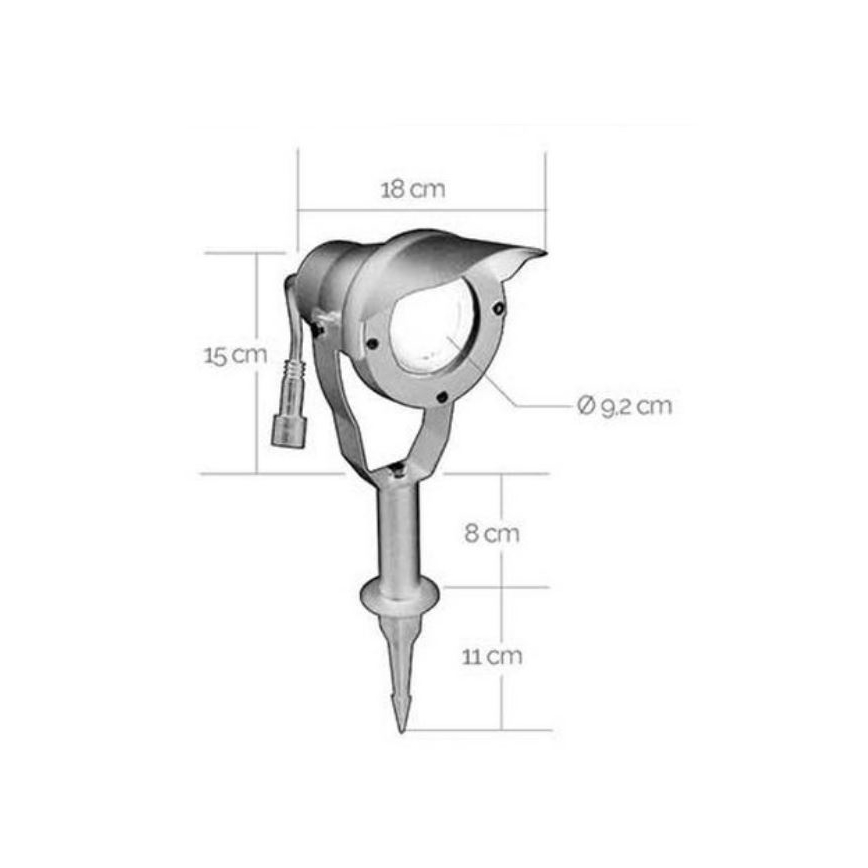 LED-Auβenleuchte EASY CONNECT 1xGU10/6,5W/230V IP67 matt Chrom