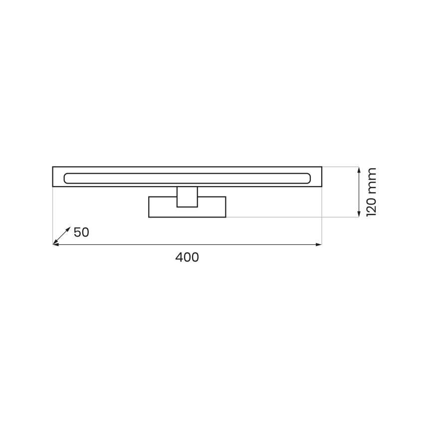 LED-Spiegelleuchte für Badezimmer KLIMT LED/8W/230V 3000/4000/6000K 40 cm IP44 weiß