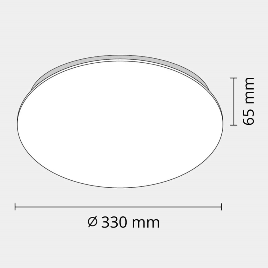 LED Badezimmer-Deckenleuchte ADAR LED/12W/230V IP44 4000K