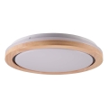 LED-Badezimmer-Deckenleuchte aus Eiche LED/24W/230V Ø 39 cm IP44