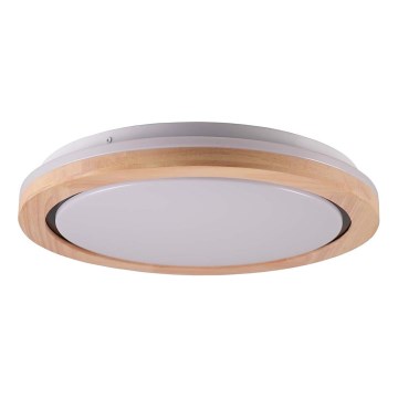 LED-Badezimmer-Deckenleuchte aus Eiche LED/24W/230V Ø 39 cm IP44