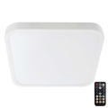 LED Badezimmer-Deckenleuchte mit Sensor SAMSUNG CHIP LED/36W/230V IP44 4000K 42x42 cm Weiß + Fernbedienung
