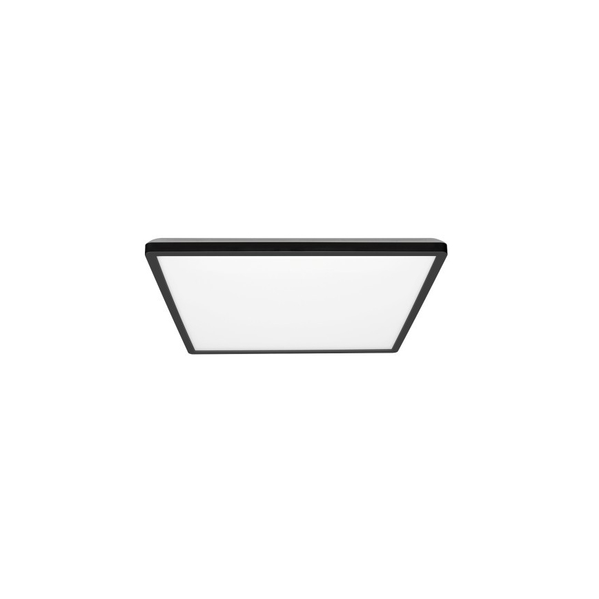 LED Badezimmer-Deckenleuchte NIVERA LED/12W/230V IP54 3000/4000/6000K 22,5x22,5 cm schwarz