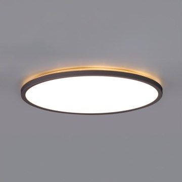 LED Badezimmer-Deckenleuchte NIVERA LED/24W/230V IP54 3000/4000/6000K Ø 30 cm schwarz