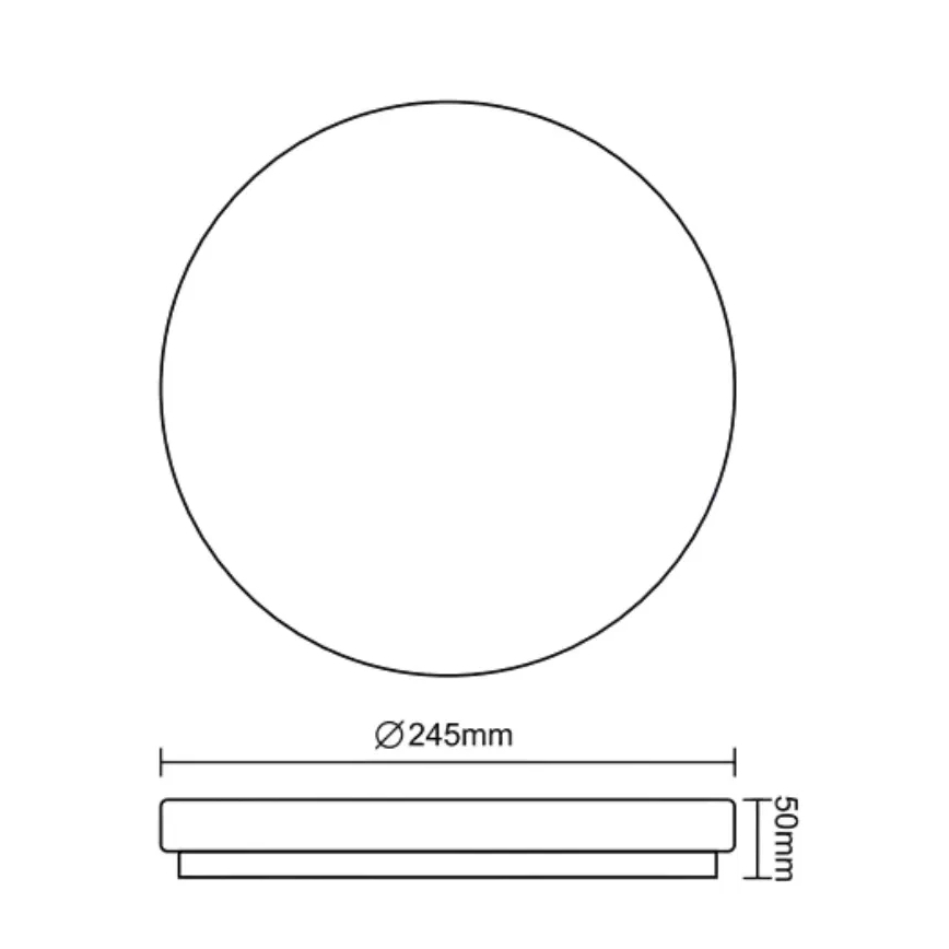 LED Badezimmer-Deckenleuchte OPAL LED/12W/230V Ø 24,5 cm IP44 Weiß