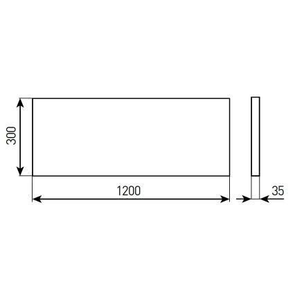 Dimmbares LED-Einbaupanel für Badezimmer STELLA LED/28/32/36/40W/230V 30x120 cm CRI 90 IP44 weiß