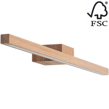 LED-Badezimmer-Spiegelbeleuchtung AQUAVIVA LED/12W/230V 80 cm IP44 Eiche – FSC-zertifiziert