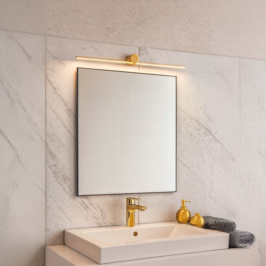 LED-Badezimmer-Spiegelleuchte ARTIST, 9 W, 230 V, 60 cm, IP44, gold