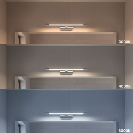 LED-Badspiegelleuchte KLIMT LED/8W/230V 3000/4000/6000K 40 cm IP44 glänzender Chrom