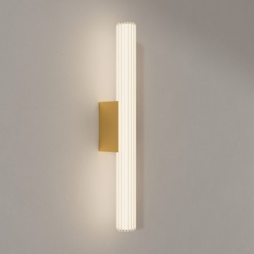 LED-Badezimmer-Spiegelleuchte LINEA, 12 W, 230 V, 3000/4000/6000 K, IP44, 61 cm, goldfarben