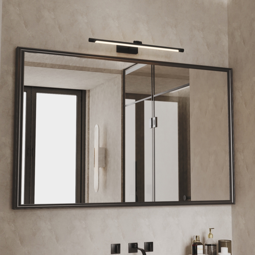 LED-Badezimmer-Spiegelleuchte MIRROR LED/8W/230V 4000K IP44 60 cm schwarz
