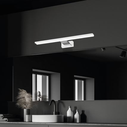 LED Badezimmerspiegelbeleuchtung SHINE LED/13,8W/230V IP44 Weiß/Glänzendes Chrom