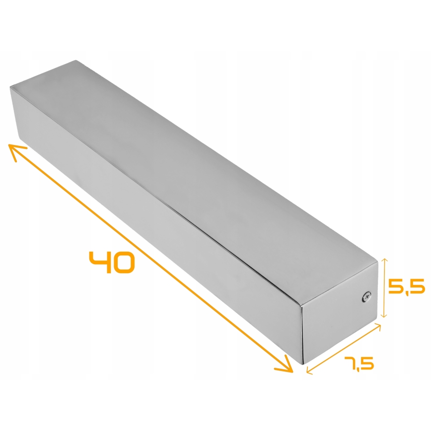 LED Badezimmer-Wandleuchte LED/9W/230V 40 cm IP44 glänzender Chrom