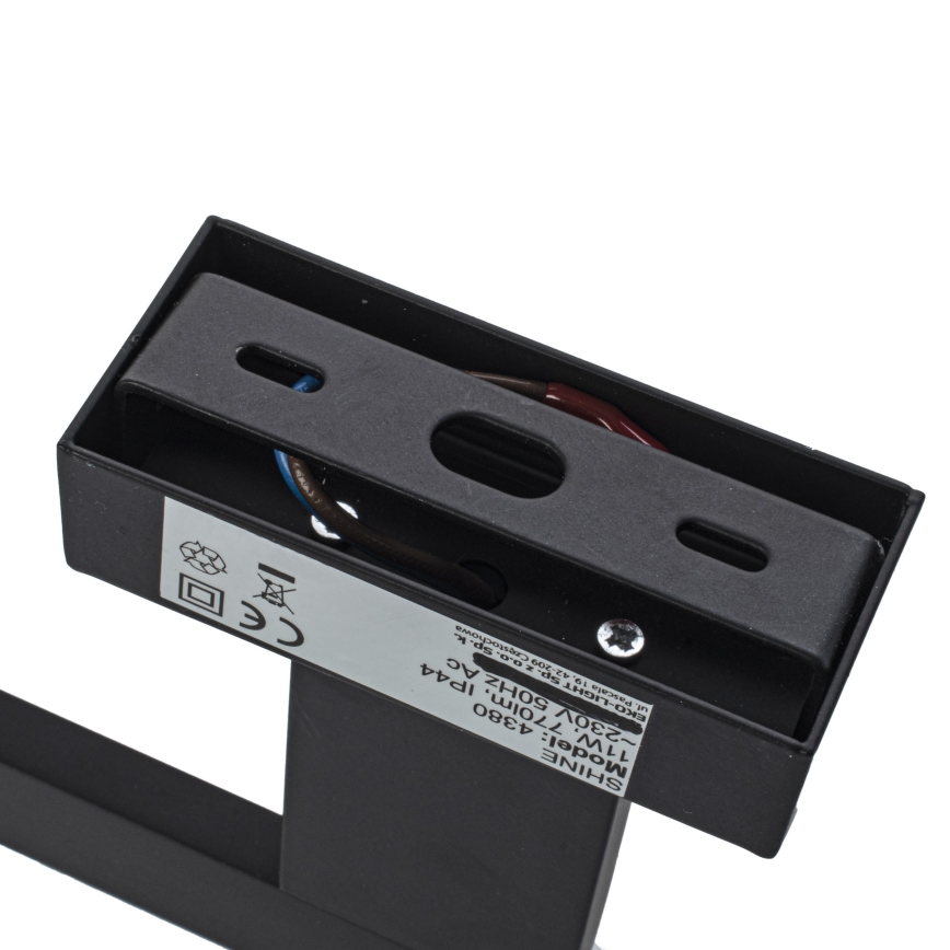 LED Badezimmer Wandleuchte SHINE LED/11W/230V 42 cm IP44 schwarz