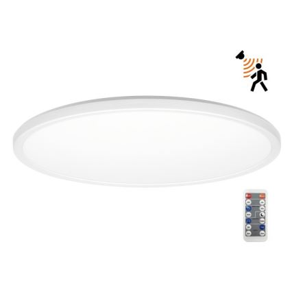 LED-Badezimmerleuchte mit Bewegungs- und Dämmerungssensor NIVERA LED/32W/230V IP54 3000/4000/6000K d 42 cm weiß + Fernbedienung
