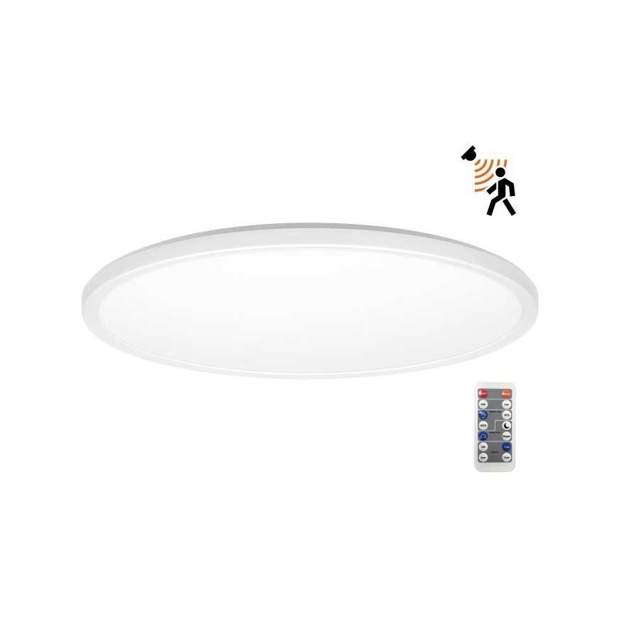 LED-Badezimmerleuchte mit Bewegungs- und Dämmerungssensor NIVERA LED/32W/230V IP54 3000/4000/6000K d 42 cm weiß + Fernbedienung