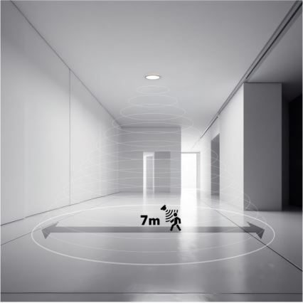 LED-Badezimmerleuchte mit Bewegungs- und Dämmerungssensor NIVERA LED/32W/230V IP54 3000/4000/6000K d 42 cm weiß + Fernbedienung