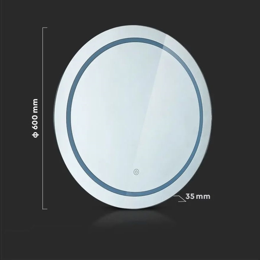 LED Badezimmerspiegel mit beheizter LED-Hintergrundbeleuchtung LED/25W/230V IP44 3000K/4000K/6400K