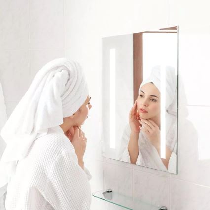 LED Badezimmer beheizter Spiegel mit Hintergrundbeleuchtung LED/17W/230V IP44
