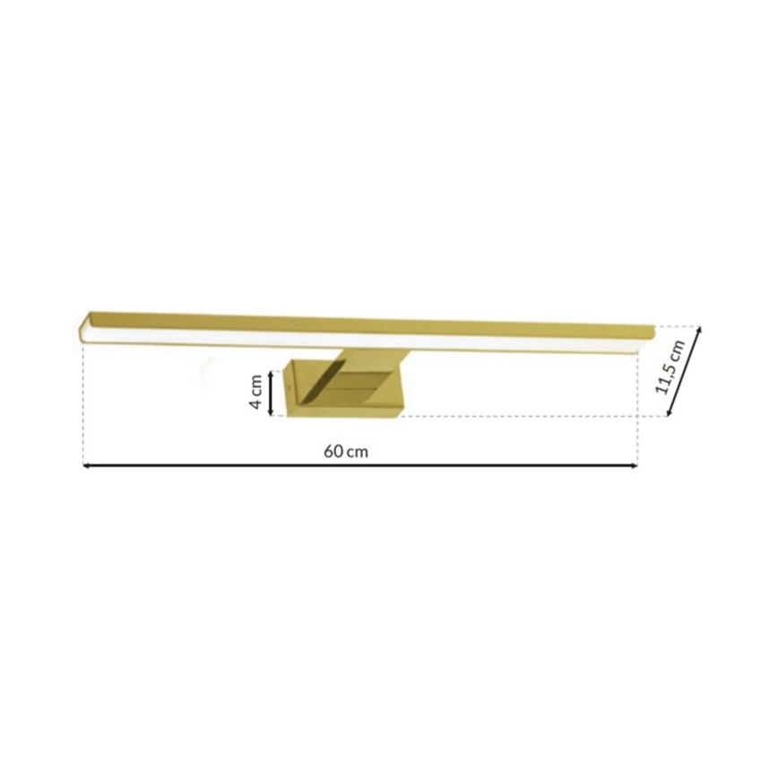LED Badezimmerspiegel-Leuchte SHINE LED/13,8W/230V 60 cm IP44 gold