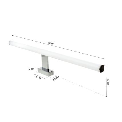 LED Badezimmerspiegelbeleuchtung DUNA LED/13,8W/230V IP44