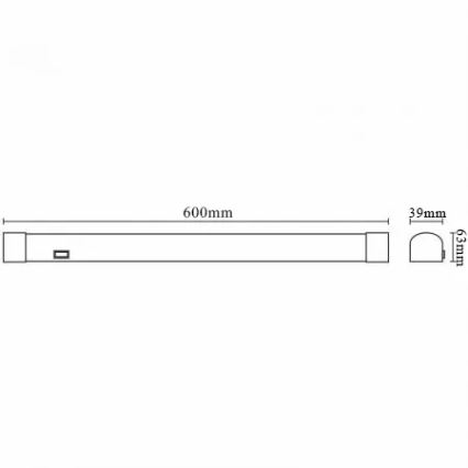 LED Badezimmerspiegelbeleuchtung LED/15W/230V 4000K IP44