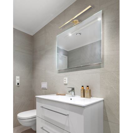 LED Badezimmerspiegelbeleuchtung LED/8W/230V 4000K 50 cm IP44 gold