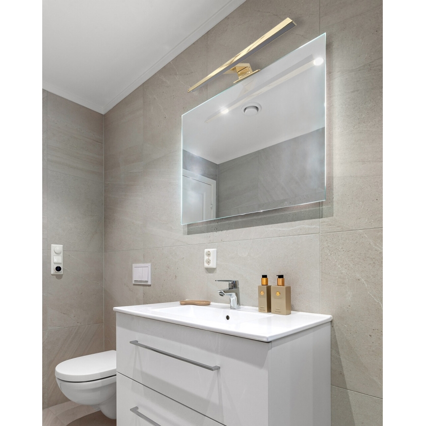 LED Badezimmerspiegelbeleuchtung LED/8W/230V 4000K 50 cm IP44 gold