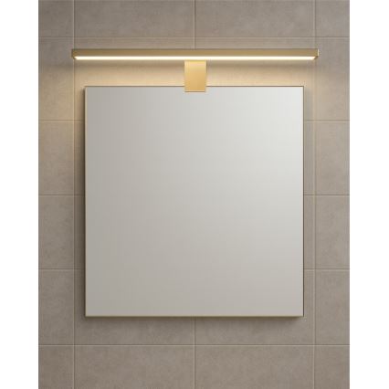 LED Badezimmerspiegelbeleuchtung LED/8W/230V 4000K 50 cm IP44 mattgold