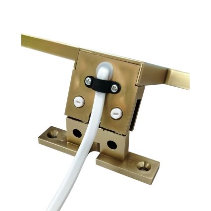 LED Badezimmerspiegelbeleuchtung LED/8W/230V 4000K 50 cm IP44 mattgold