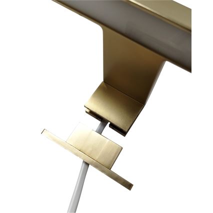 LED Badezimmerspiegelbeleuchtung LED/8W/230V 4000K 50 cm IP44 mattgold